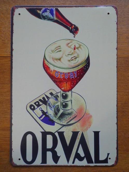 Plaque Orval Beige, Verzamelen, Merken en Reclamevoorwerpen, Nieuw, Reclamebord, Ophalen of Verzenden