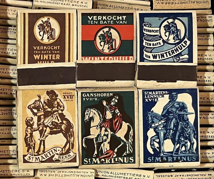 WO2 - Winterhulp lucifers - Verkocht ten bate van Winterhulp, Collections, Objets militaires | Seconde Guerre mondiale, Autres