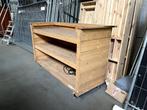 Houten Balie Op Wieltjes te koop!, Receptie of Entree, Ophalen, Gebruikt, Overige typen