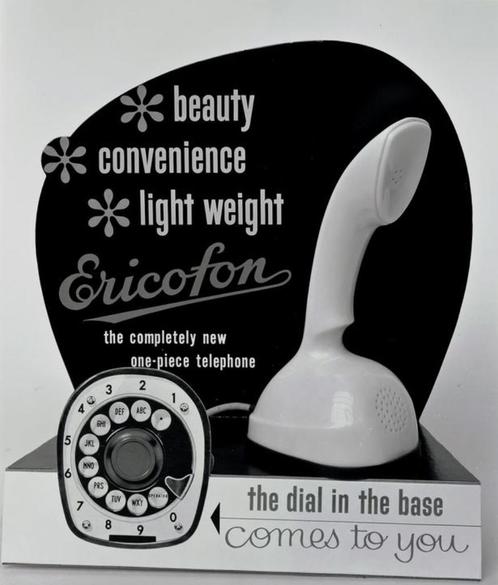 Ericofon Cobra design telefoon (1964), Antiek en Kunst, Kunst | Designobjecten, Ophalen of Verzenden