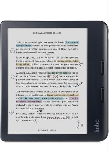 Couleur Kobo Libra, Informatique & Logiciels, Écran tactile, 7 pouces, Kobo Libra, Comme neuf