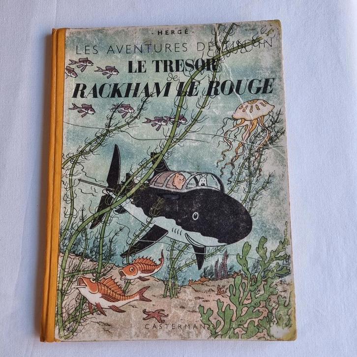 T12- Le Trésor de Rackham Le Rouge- A24 blanc- EO- 1945- BE-, Antiek en Kunst, Antiek | Boeken en Manuscripten, Ophalen