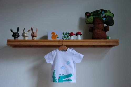Schattig T-shirt met krokodil - Maat 68 - NIEUW, Kinderen en Baby's, Babykleding | Maat 68, Nieuw, Jongetje, Shirtje of Longsleeve
