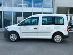 Volkswagen Caddy 1.4 benzine + CNG 1ste eigenaar, Auto's, 4 deurs, Monovolume, Wit, Leder