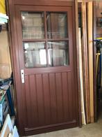 Meranti deur, Ophalen, 80 tot 100 cm, 200 tot 215 cm, Glas