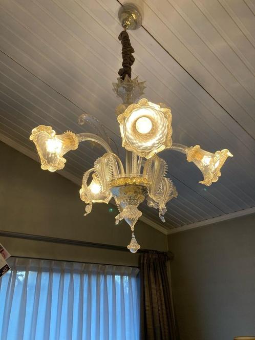 Murano kroonluchter, Huis en Inrichting, Lampen | Kroonluchters, Gebruikt, Glas, Ophalen