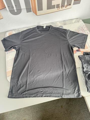4 Stuks - Cool ademende T-shirt Hardlopen Sport Gym XL grijs beschikbaar voor biedingen