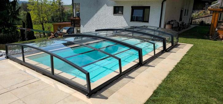 Zwembadoverdekking / pool cover 3,4x6,4x0,8 m , kleur DB703, Jardin & Terrasse, Accessoires de piscine, Neuf, Autres types, Enlèvement ou Envoi