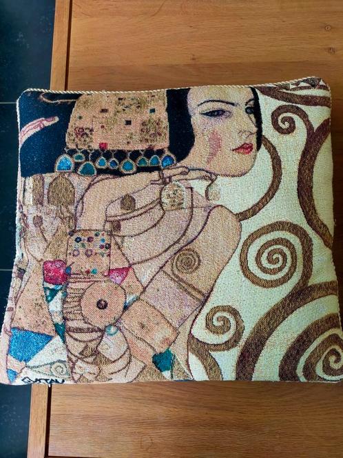 Kussens met details 'Levensboom' van Klimt, Huis en Inrichting, Woonaccessoires | Kussens, Ophalen of Verzenden