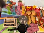 Groenten/fruit in hout en plastiek, bestek, potjes enz.., Kinderen en Baby's, Ophalen, Gebruikt