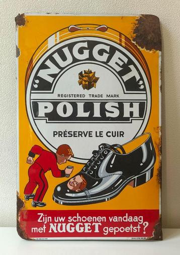 Geëmailleerd Reclamebord - Nugget Polish - Emaillerie Belge beschikbaar voor biedingen