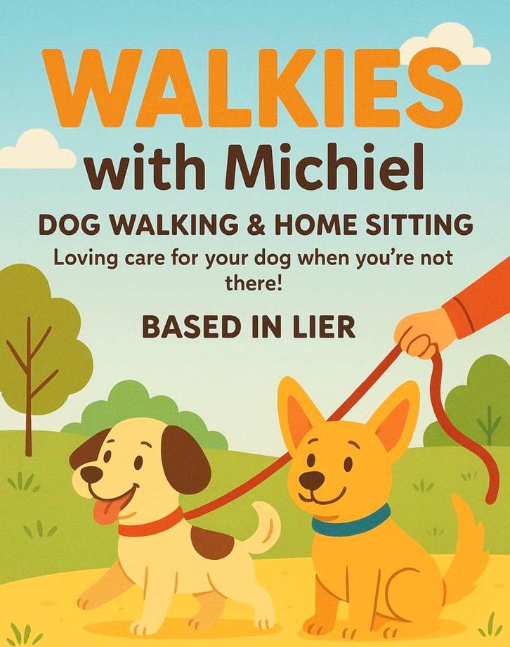 Walkies with Michiel, Diensten en Vakmensen, Dieren | Honden | Verzorging, Oppas en Les, Particuliere oppas, Pension of Dagopvang
