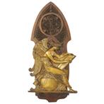 Antieke Griekse Godin Plaque Bas Reliëf Neogotiek Revival 29, Ophalen of Verzenden, Brons
