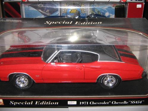 chevelle ss454 ' 71 op 1/18 van maisto, Hobby en Vrije tijd, Modelauto's | 1:18, Nieuw, Auto, Maisto, Ophalen of Verzenden