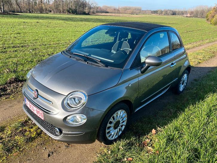 Fiat 500c hybrid Lounge CABRIO - 2021- 65.300 km, Autos, Fiat, Entreprise, Airbags, Air conditionné, Android Auto, Apple Carplay