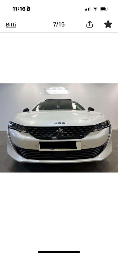 Peugeot 508 - GT Line -, Auto's, Peugeot, Particulier, 360° camera, ABS, Achteruitrijcamera, Adaptieve lichten, Adaptive Cruise Control