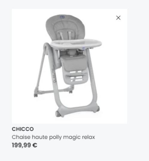 Polly Magic Relax-kinderstoel, Kinderen en Baby's, Kinderstoelen, Gebruikt, Meegroeistoel, Aanschuifbaar, Afneembaar eetblad, Gordel(s)