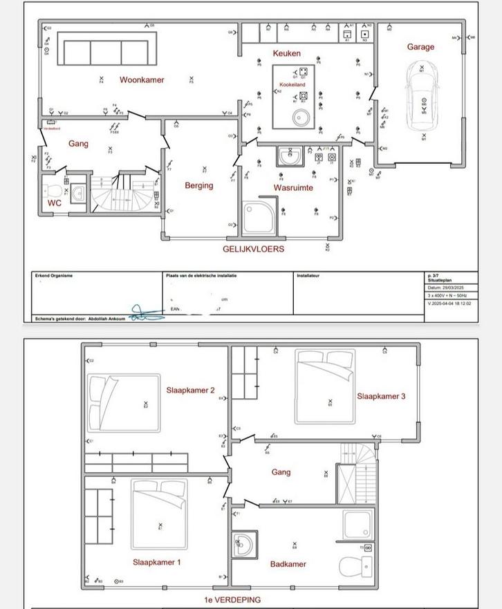 Schéma à fil unique et schéma de situation, Maison & Meubles, Cuisine | Cuisines complètes, Enlèvement ou Envoi