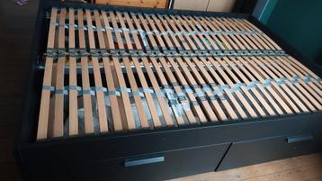 Bed 140x200 met opbergruimte, Huis en Inrichting, Slaapkamer | Bedden, Ophalen