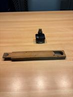 Zeer oude inktpenhouder met inktpot, Ophalen of Verzenden, Gebruikt