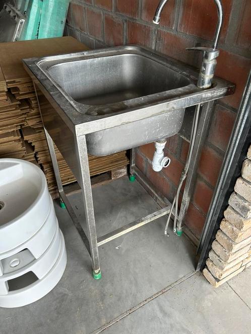 Inox (rvs) spoelbak te koop, Doe-het-zelf en Bouw, Gereedschap | Overige machines, Gebruikt, Ophalen