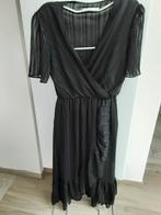 Lang zwart kleed maat Medium *Flamant Rose*, Maat 38/40 (M), Ophalen of Verzenden, Onder de knie, Zo goed als nieuw