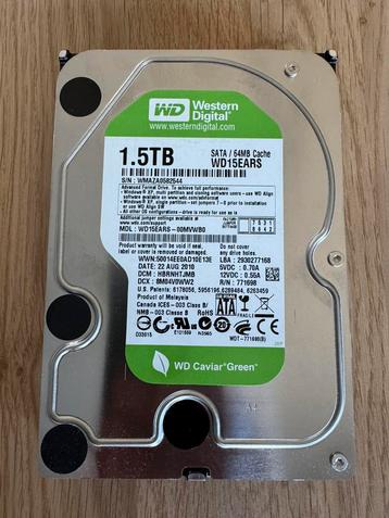 Western Digital 1,5 TB SATA WD15EARS beschikbaar voor biedingen