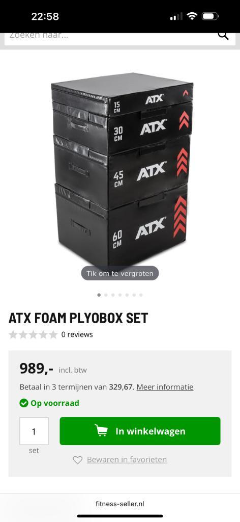 ATX Soft Plyo Box Set, Sport en Fitness, Fitnessmaterialen, Ophalen