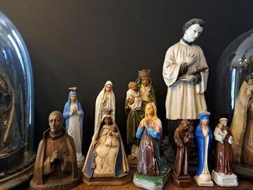 mix van 10 Heilige Beelden Isidoor Antonius Fatima Lourdes beschikbaar voor biedingen