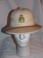 congo Force publique tropen helm, Ophalen of Verzenden, Overige soorten, Helm of Baret