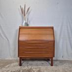 Bernhard Pedersen & Søn, vintage Deense secretaire, kaptafel, Huis en Inrichting, Ophalen, Gebruikt, Scandinavisch, dressoir, wandmeubel, slaapkamerkast