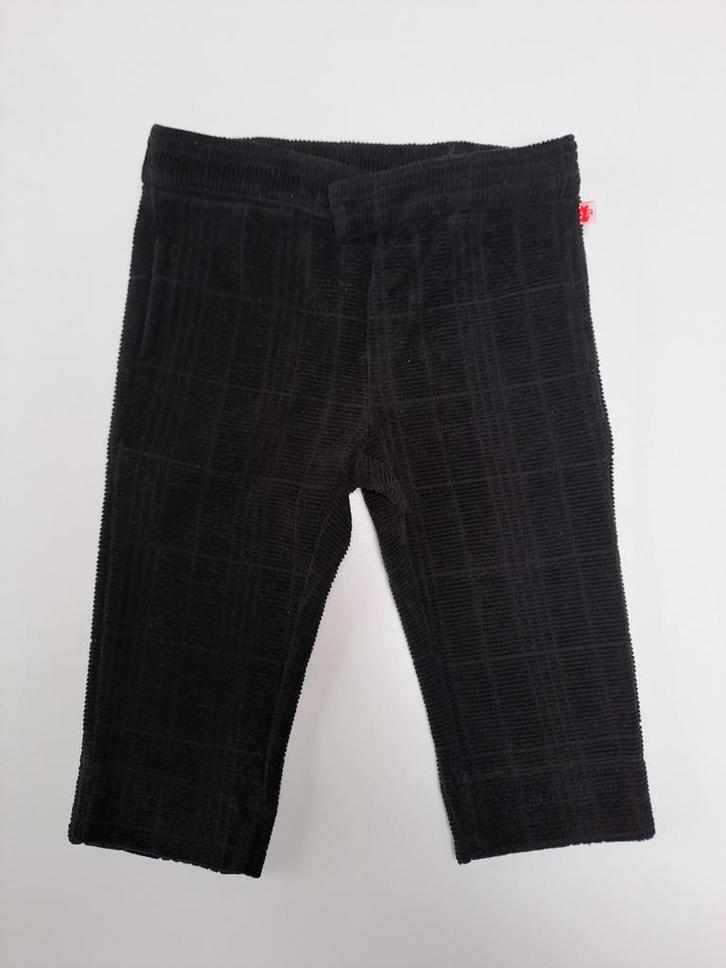 Mt 68 Zwart ribfluwelen broekje, Kinderen en Baby's, Babykleding | Maat 68, Zo goed als nieuw, Broekje, Ophalen of Verzenden