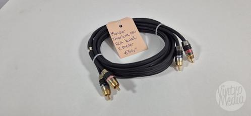 Monster Cable Interlink 250 RCA Kabel | 2 Meter | Tulp Kabel, Audio, Tv en Foto, Audiokabels en Televisiekabels, Gebruikt, Interlink-kabel