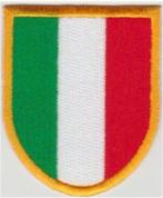 Italiaanse vlag schild stoffen opstrijk patch embleem #4, Envoi, Neuf