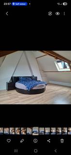 Rond bed, Huis en Inrichting, Slaapkamer | Bedden, Ophalen, Overige materialen, Gebruikt, Zwart