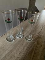 set van 3 Carlsberg glazen, Verzamelen, Ophalen of Verzenden, Zo goed als nieuw, Bierglas