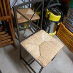 Chaises métal et paille, Ophalen, Gebruikt, Metaal