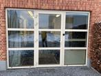 Groot raam met deur en vliegendeur, Doe-het-zelf en Bouw, Glas en Ramen, Ophalen, Overige typen, 160 cm of meer, Zo goed als nieuw