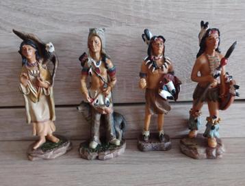 lot de 9 indiens nouveaux en résine pour collectionneurs beschikbaar voor biedingen