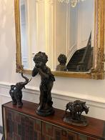 Lot 3 prachtige bronzen beelden, Antiek en Kunst, Ophalen of Verzenden