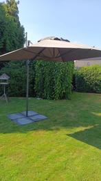 Parasol grijs 2.10x2.70 meter, Ophalen, Nieuw, 2 tot 3 meter, Zweefparasol