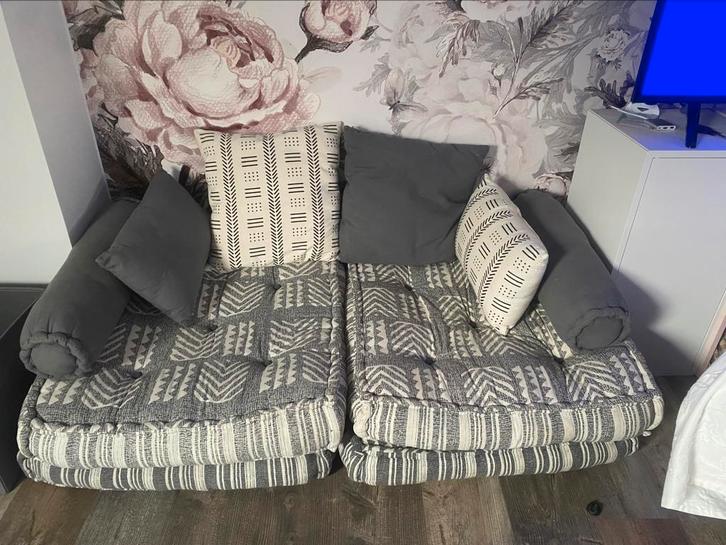 Poef Zetel VidaXl, Huis en Inrichting, Zetels | Zetels, Gebruikt, Rechte bank, Tweepersoons, Minder dan 150 cm, Minder dan 75 cm