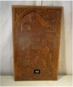 Belle sculpture sur bois - Couple dansant - 54x32, Antiquités & Art, Art | Sculptures & Bois, Enlèvement ou Envoi