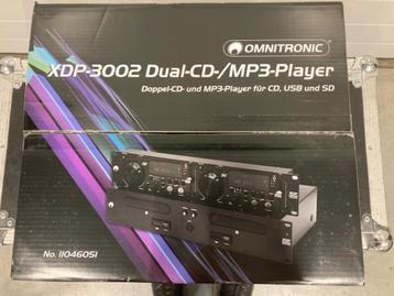 NIEUW XDP-3002 Omnitronic Dual CD-MP3 Player USB en SD beschikbaar voor biedingen