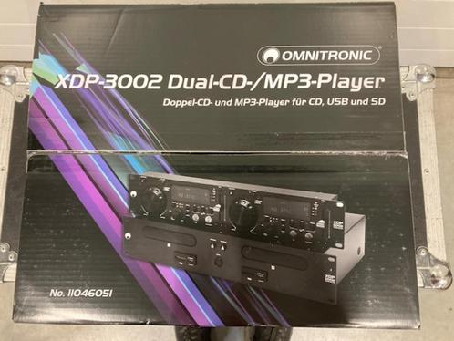 NIEUW XDP-3002 Omnitronic Dual CD-MP3 Player USB en SD, Muziek en Instrumenten, Dj-sets en Draaitafels, Nieuw, Ophalen