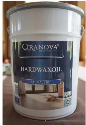 NIEUWE pot CIRANOVA 5l. hardwaxolie NATUREL nr. 5484 beschikbaar voor biedingen