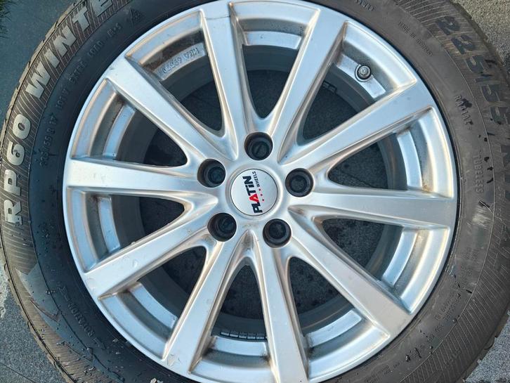 Set van 4 velgen, merk Platin, Auto-onderdelen, Banden en Velgen, Band(en), Winterbanden, 17 inch, 225 mm, Personenwagen, Nieuw