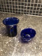 Blauw glas, Antiek en Kunst, Ophalen of Verzenden