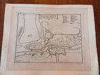 Oude kaart - Dinant, Antiek en Kunst, Ophalen of Verzenden