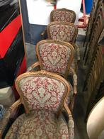 4 antieke zetels Louis XV stijl, Antiek en Kunst, Antiek | Meubels | Stoelen en Sofa's, Ophalen